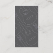 Gitarren-Lehrer-Visitenkarte Visitenkarte (Rückseite)