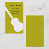 Gitarren-Lehrer-Visitenkarte Visitenkarte (Vorne/Hinten)