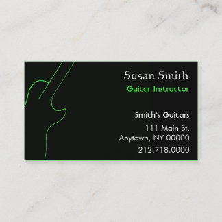 Gitarren-Lehrer-Visitenkarte Visitenkarte
