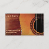 Gitarren-Lehrermusiktutor freiberuflich tätig Visitenkarte (Vorderseite)