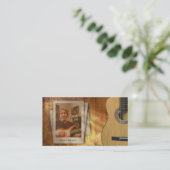 Gitarren-Lektionen Visitenkarte (Stehend Vorderseite)