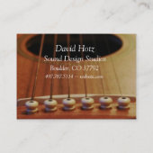 Gitarren-Lektions-Visitenkarte-Studio Visitenkarte (Rückseite)