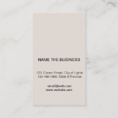 Gitarren-Logo-Musik-Lehrer-Minimalistischer Sänger Visitenkarte (Rückseite)