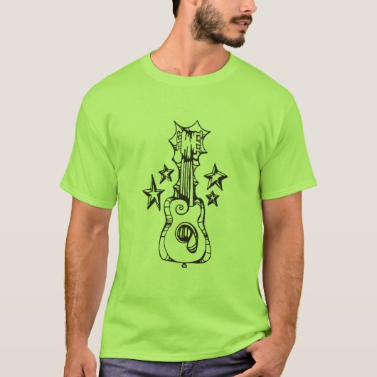 Gitarren-Logokopie T-Shirt (Vorderseite)