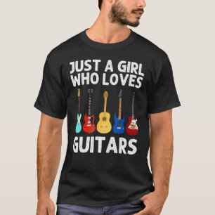 Gitarren Mädchen Kinder Gitarre Spieler Gitarrist T-Shirt