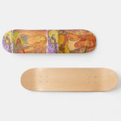 Gitarren-Mädchen-Kunst Skateboard (Horizontal)
