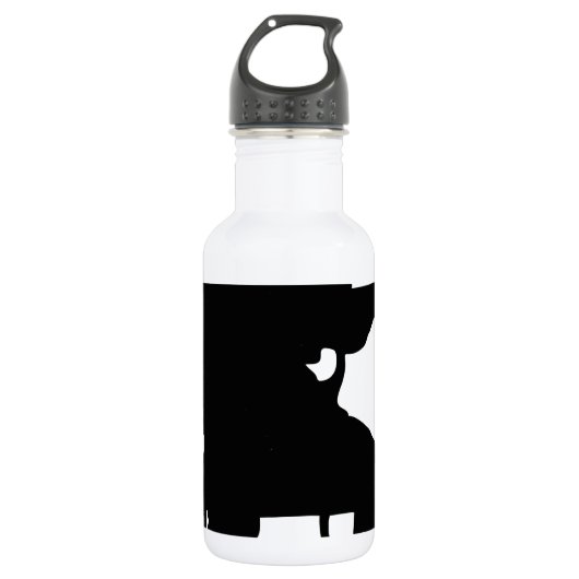 Gitarren-Mann Edelstahlflasche (Vorderseite)
