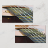 Gitarren-Musik-Lehrer Visitenkarte (Vorne/Hinten)