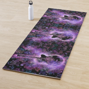 Gitarren Musik Yoga Mat Lila Entspannung Klang Yogamatte