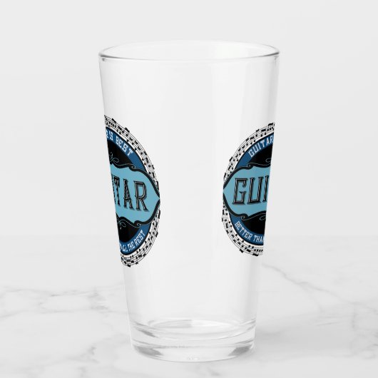 Gitarren-Musiknote Glas (Links)