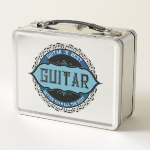 Gitarren-Musiknote Metall Brotdose