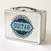 Gitarren-Musiknote Metall Brotdose (Vorderseite)