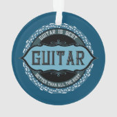 Gitarren-Musiknote Ornament (Rückseite)