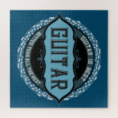 Gitarren-Musiknote Puzzle (Horizontal)