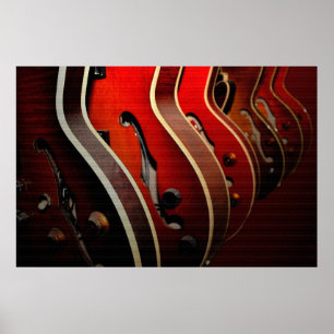 Gitarren: Nehmen Sie Ihr Pick 36 x 24 Poster