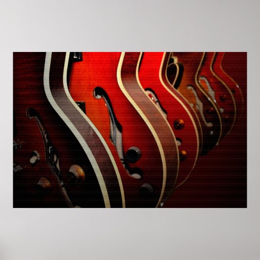 Gitarren: Nehmen Sie Ihr Pick 36 x 24 Poster (Vorne)
