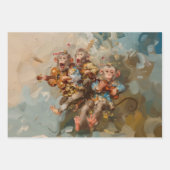 Gitarren - Ölgemälde - Geschenkpapier (Vorderseite 2)