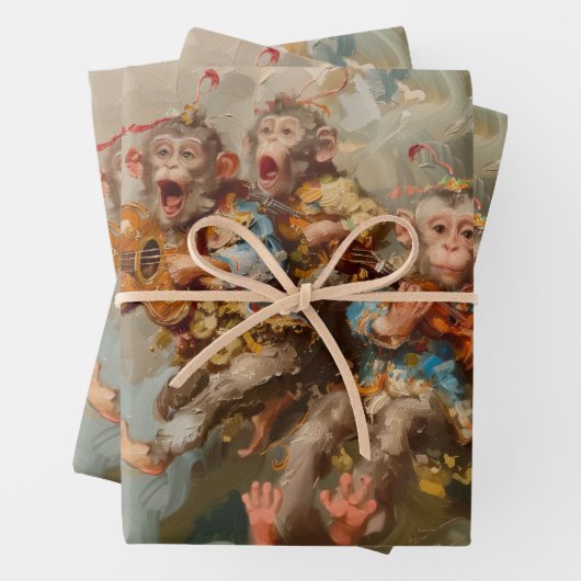 Gitarren - Ölgemälde - Geschenkpapier Set (Beispiel)