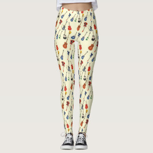Gitarren Pattern Leggings