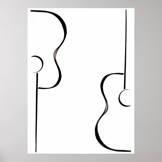 Gitarren Poster (Vorne)