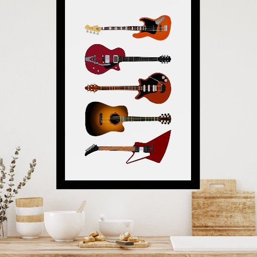 Gitarren Poster (Küche)