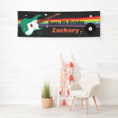 Gitarren-Regenbogen Rockstar Banner (Insitu)
