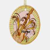 Gitarren-Rhythmus Keramik Ornament (Rechts)