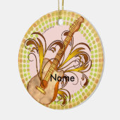 Gitarren-Rhythmus Keramik Ornament (Links)