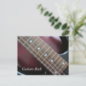 Gitarren Rock - Elektrische Gitarre Postkarte (Stehend Vorderseite)