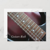 Gitarren Rock - Elektrische Gitarre Postkarte (Vorne/Hinten)