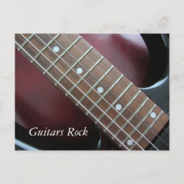Gitarren Rock - Elektrische Gitarre Postkarte