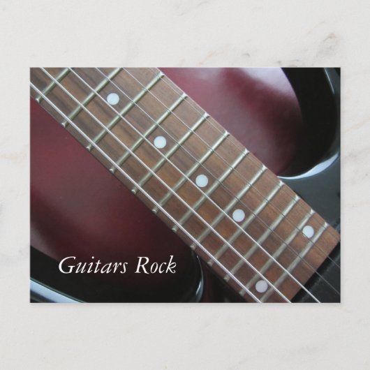 Gitarren Rock - Elektrische Gitarre Postkarte (Vorderseite)
