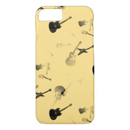 Gitarren Rock Light Yellow i Phone Case