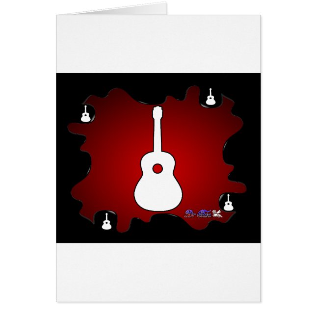 GITARREN-ROTE HINTERGRUND-PRODUKTE (Vorne)