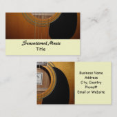 Gitarren Sensationelle Musik Visitenkarte (Vorne/Hinten)