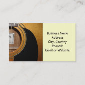Gitarren Sensationelle Musik Visitenkarte (Rückseite)