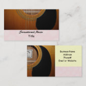 Gitarren Sensationelle Musik Visitenkarte (Vorne/Hinten)