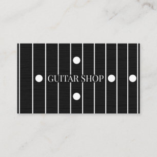 Gitarren Shop Gitarrenbauer Rosenholz Griffbrett G Visitenkarte
