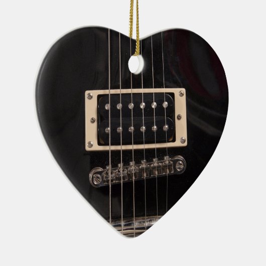 Gitarren sind für Mädchen-schwarze E-Gitarre Keramikornament (Rechts)