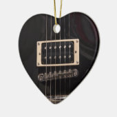 Gitarren sind für Mädchen-schwarze E-Gitarre Keramikornament (Links)