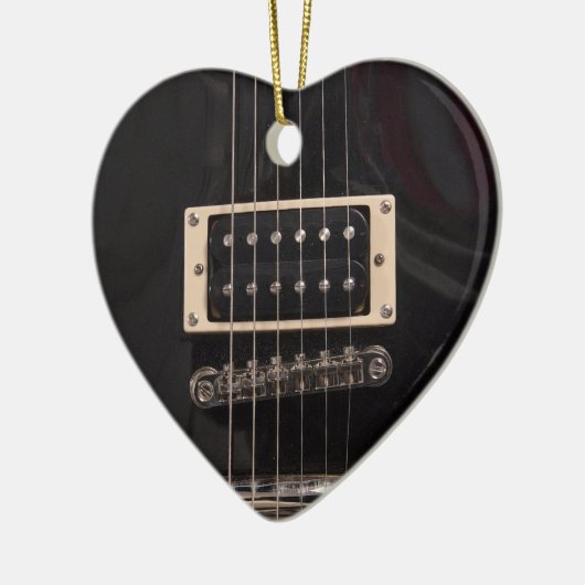Gitarren sind für Mädchen-schwarze E-Gitarre Keramikornament (Links)