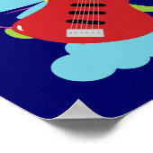 Gitarren-Solo-Traum Poster (Ecke)