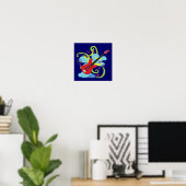 Gitarren-Solo-Traum Poster (Heimbüro)