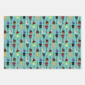 Gitarren-Sortiment: ein Wrapping-Papier Geschenkpapier Set (Vorderseite 3)