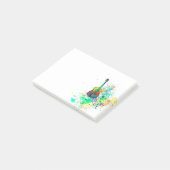 Gitarren-Splatter Post-it Klebezettel (angewinkelt)