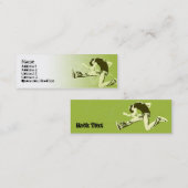 Gitarren-Sprung - dünn Mini Visitenkarte (Vorne/Hinten)