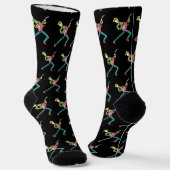 Gitarren-Strichmännchen Socken (Gewinkelt)