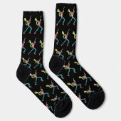 Gitarren-Strichmännchen Socken (Rechts)
