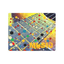 Gitarren Strings Musikalische Wasserfarbe