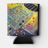 Gitarren Strings Musikalische Wasserfarbe Dosenkühler (Vorderseite)